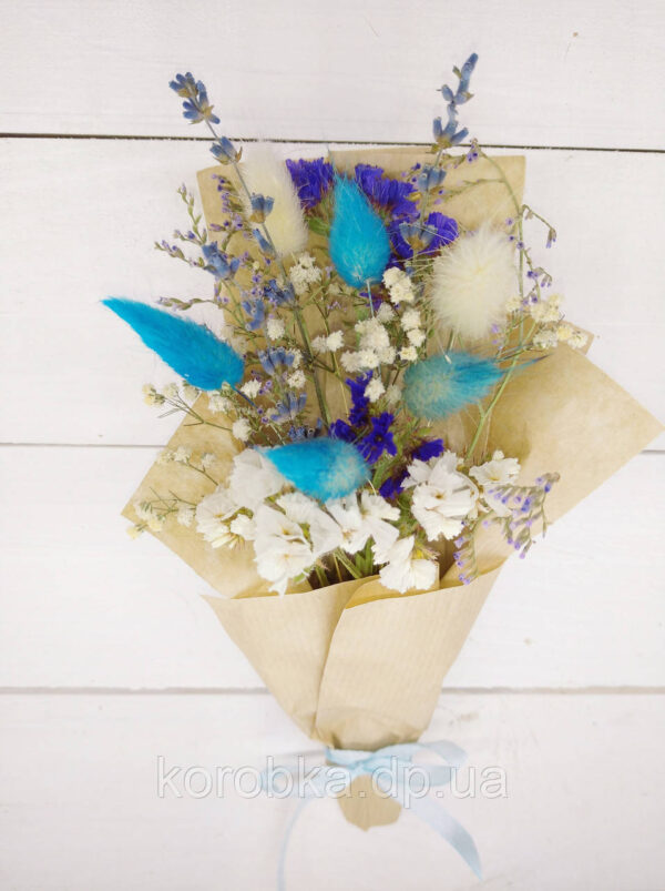 Міні букет із сухоцвітів, букетів, квітів, — фото 5
